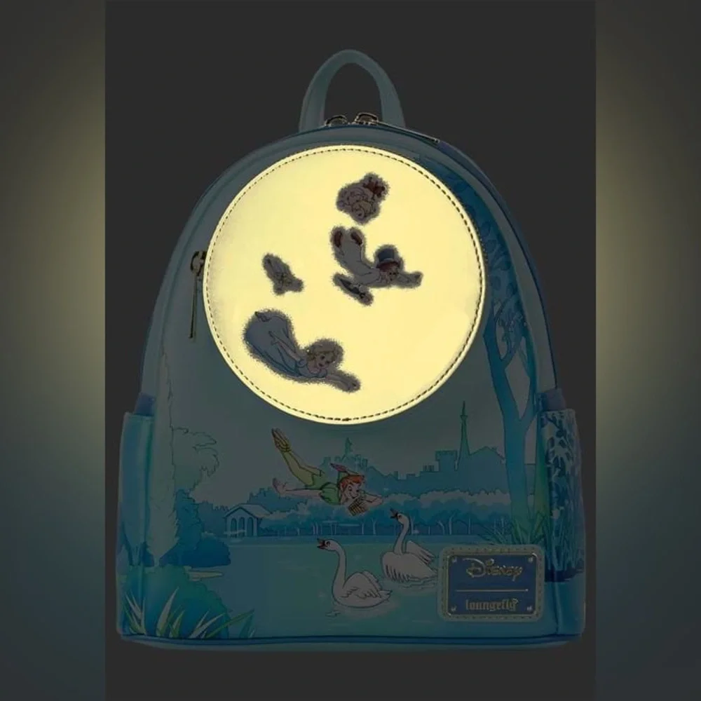 Loungefly Peter Pan You Can Fly Glow Mini Backpack NWT